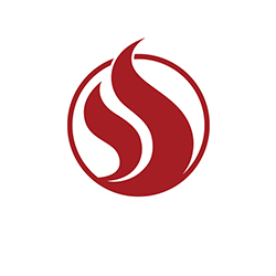 Charis Bible College flame logo